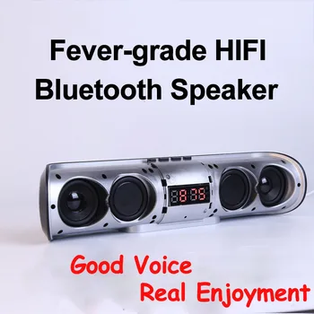 

Mini Bluetooth Speaker Wireless Portable Speakers High-power Soundbar Outdoors HiFi Subwoofer With Display FM Radio Boombox