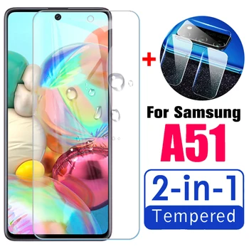 

2in1 case for samsung galaxy a51 protective cases a 51 51a with camera lens on for samsunga51 bumper cases screen protector