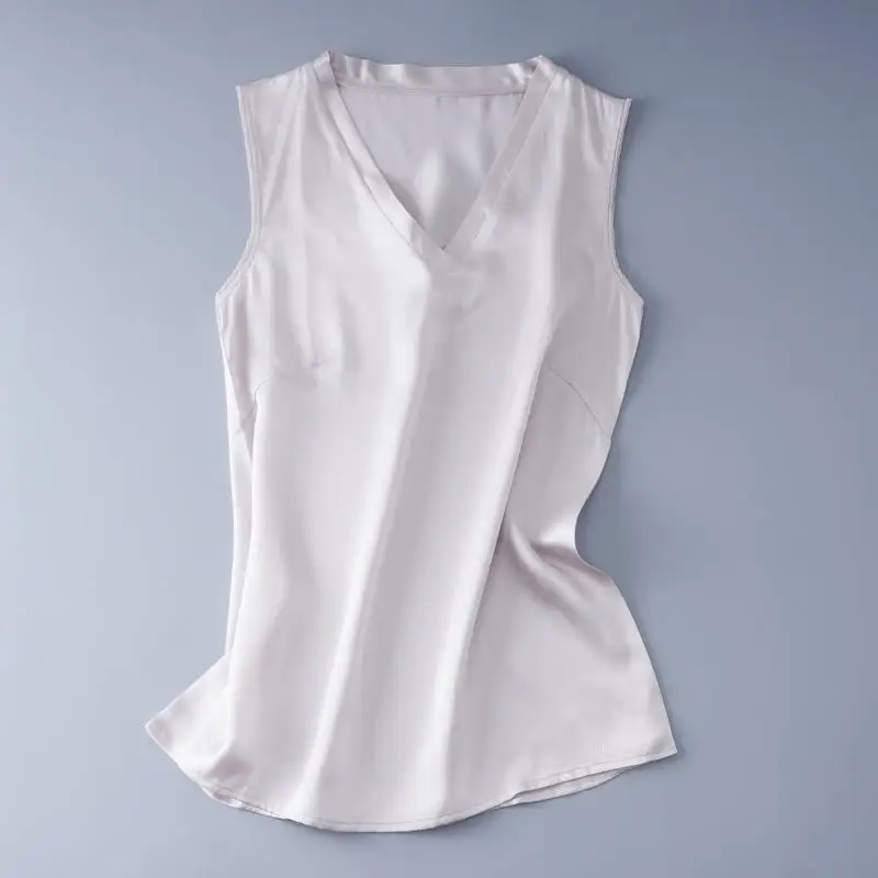 SILK WAISTCOAT Женское платье, топы, Женская сорочка Seda, Seda La Camisa Arriba, плюс размер,, шелковая блузка, женские летние шелковые рубашки - Цвет: SILK WAISTCOAT