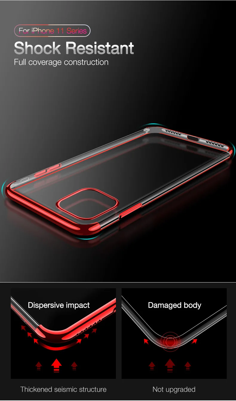plating TPU phone case for iPhone 11 pro max (4)