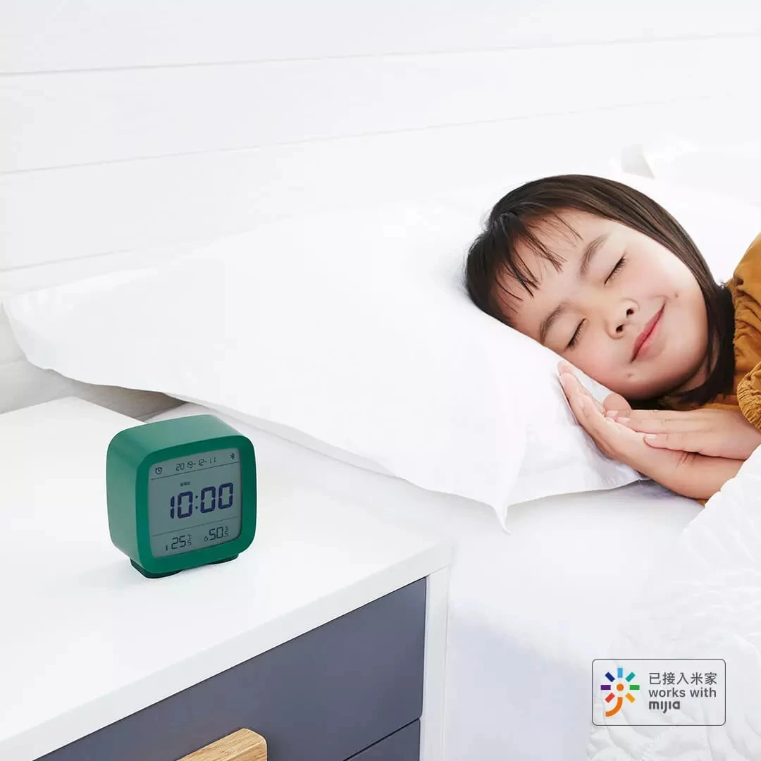 Предварительная оригинальных Xiaomi цинпин Bluetooth будильник мониторинг температуры и влажности в ночной Светильник «Три в одном»