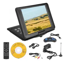 13in 270 градусов вращения портативный dvd-плеер сотни кабельных ТВ/беспроводной ТВ DVD CD плеер