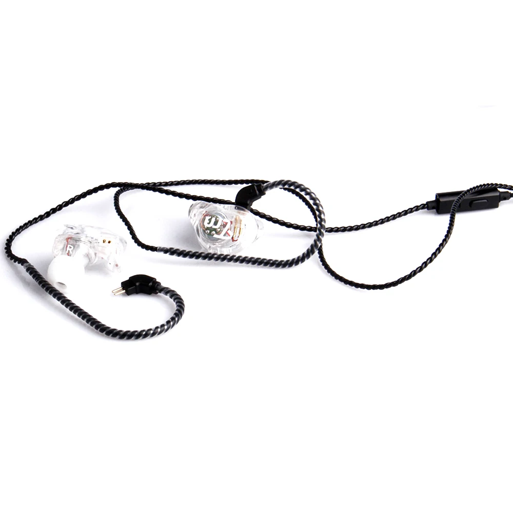 Original TRN Black Replacement Cable 0.75/0.78 Mm 2Pin Headphone Upgraded Cable 3.5mm Earphone Wire for TRN V10/V20/V60/V80