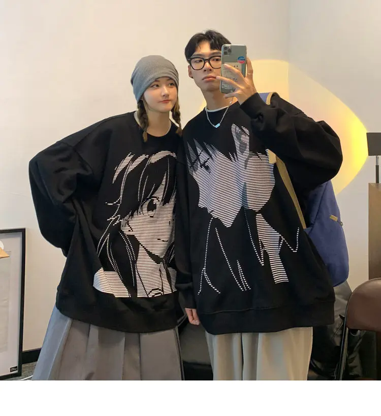 Oversized Anime Loose Couple Hoodies Hoodies u0026 Sweatshirts @ Rita's Unique  Boutique