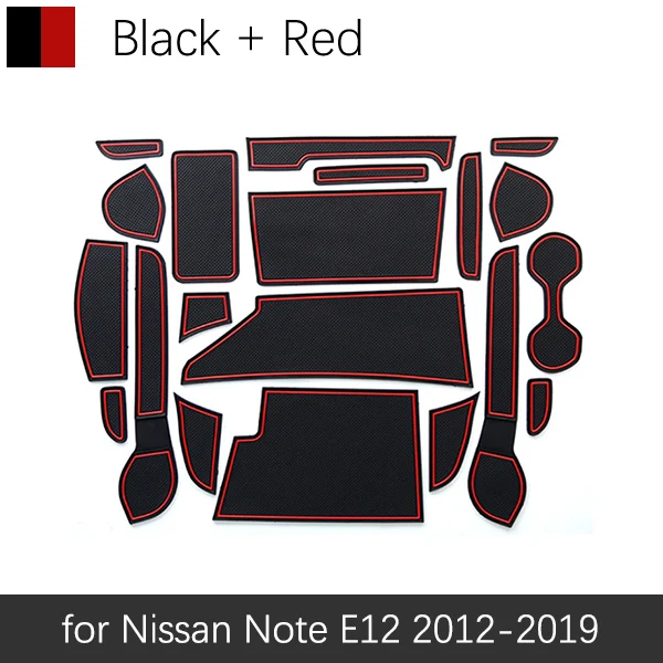 Противоскользящий коврик для телефона Gate Игровые Коврики для Nissan Note E12 2012~ автомобильные аксессуары наклейки Versa 2013 - Название цвета: Red