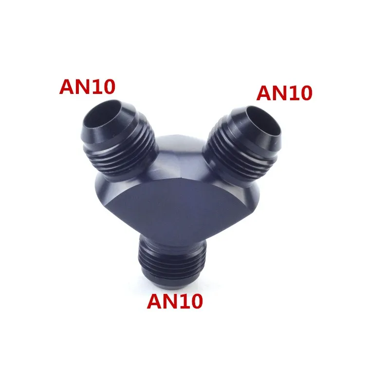 

Car fuel line Aluminum an10 Y-Block Adapter male Junction Coupler connection Fitting adaptor