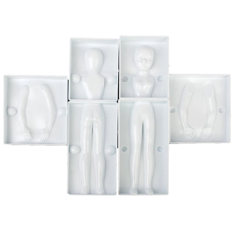 

6 pcs 3d Pieces of woman body figure Cake mold fondant art sugar decoration
