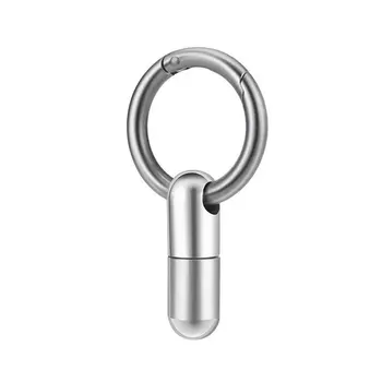 

Multifunctional Stainless Steel Slide Tool Pocket Micro Cutter Pill Cutting Tool Key Ring Pendant Cutting Tool Capsule Knife