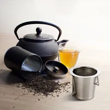 Кухонные аксессуары, сетка для заварки чая, металлическая чашка, нержавеющая сталь, ситечко, фильтр чайных листьев, сито, чайный пакетик, держатель ISHOWTIENDA