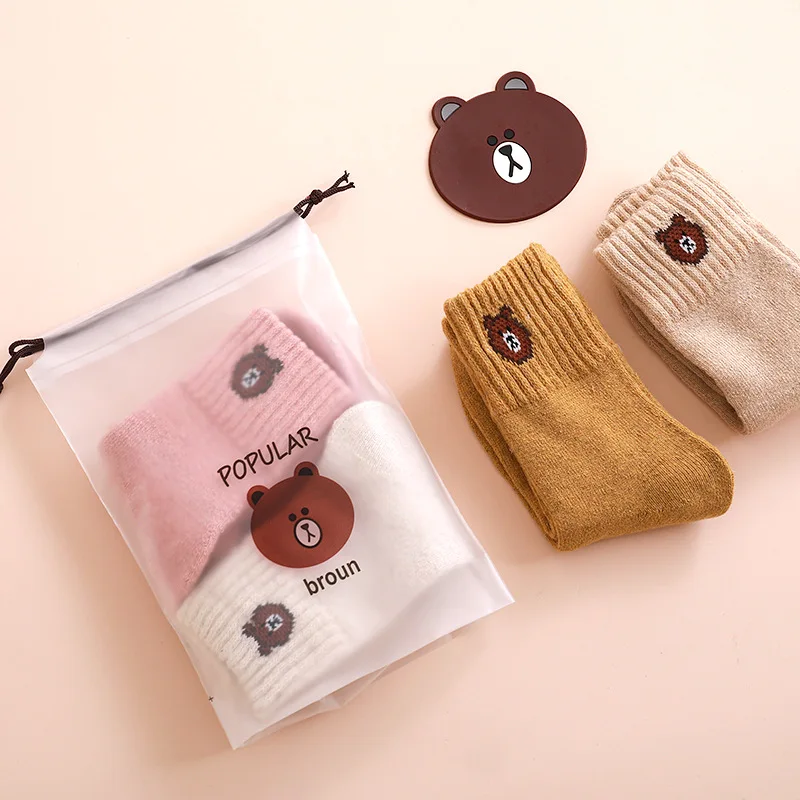 

Portable Waterproof Bear Drawstring Waterproof Travel LuggageHome Clothes Storage Bag Shoes Organizer Pouch Packing Bags