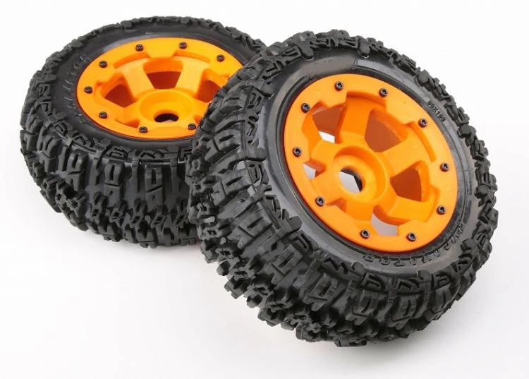 Сверхмощный Передний+ задний Терминатор нейлоновые колеса(2) для HPI/ROVAN Baja5T King Motor T1000 RC части автомобиля