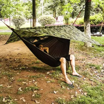 

Outdoor Hammock Garden Courtyard Portable Mosquito Net Hanging Hammock Set for Traveling Camping