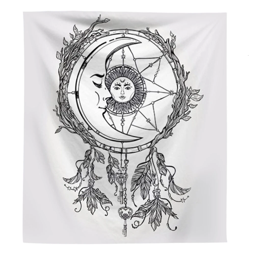 Карты Таро гобелен настенный астрологический divination покрывало пляжный коврик Tapiz колдовство настенный гобелен из ткани - Цвет: type 7