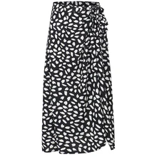 Повседневная Женская юбка на шнурке для путешествий, на каждый день, с высокой талией, из полиэстера, летняя, тонкая, Пляжная, с леопардовым принтом, для шоппинга, пикантная, мягкая