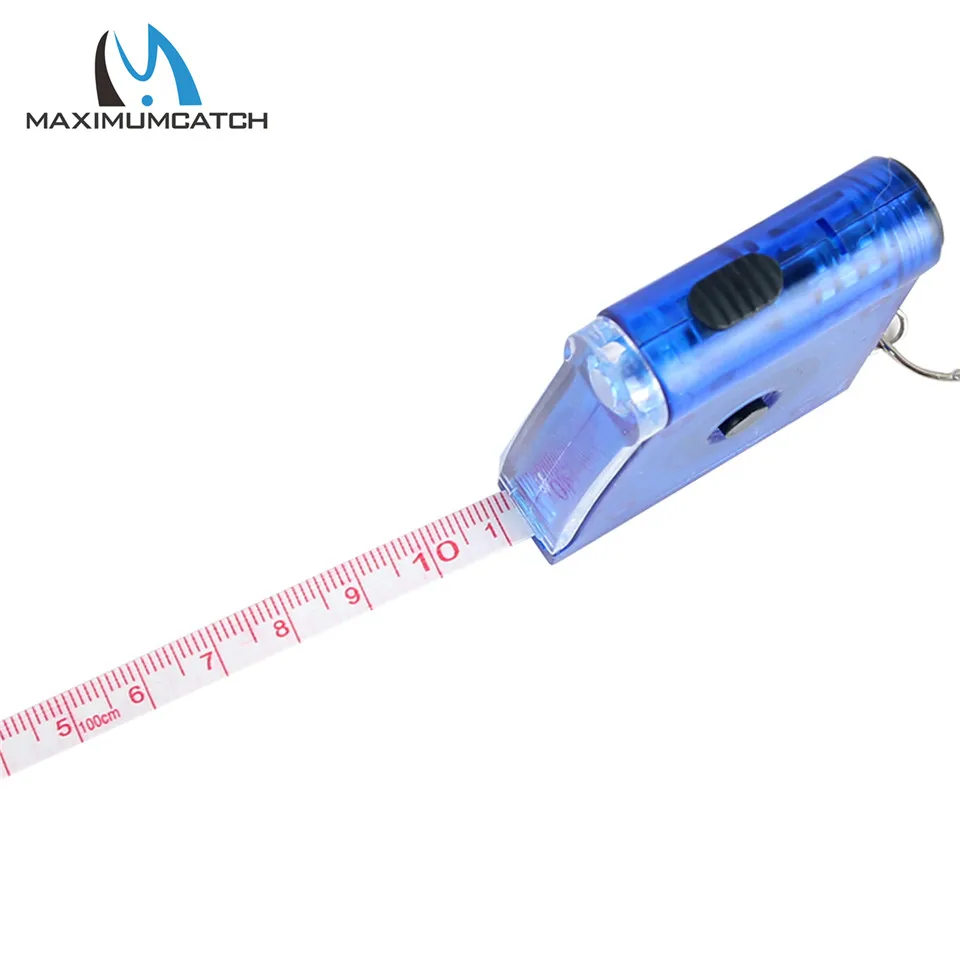 

Maximumcatch 100cm Tape Measure With LED Light Fishing Ruler Fishing Accessory
