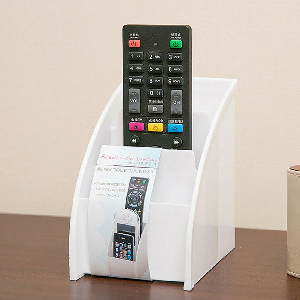 

3 Grid Practical For Air Conditioner TV Home Freestanding Remote Control Holder Storage Box Living Room Universal Desktop Office