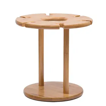 

Creative Bamboo wine rack decoration red wine cup holder goblet rack upside down home wine rack