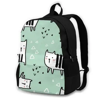 

School Backpack for TeenagesBackpack Leisure Rucksacks TravelHand Drawn Cats daypa