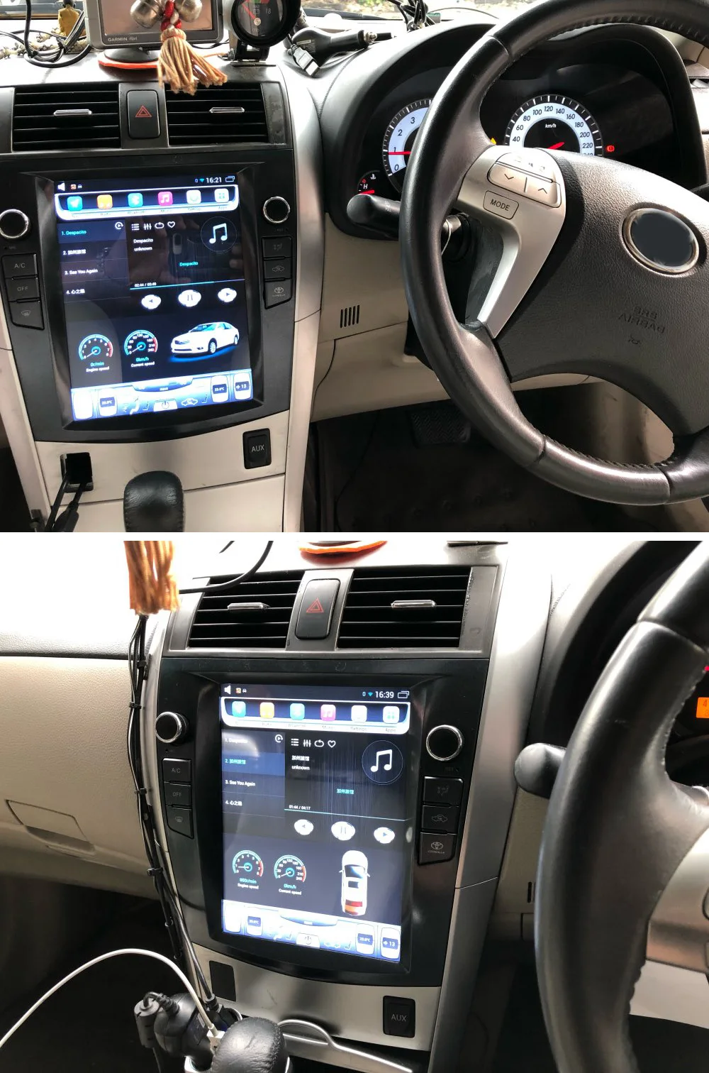 Автомобильный мультимедийный плеер стерео gps DVD радио навигация NAVI Android экран для Toyota Corolla E140 E150 2006~ 2013
