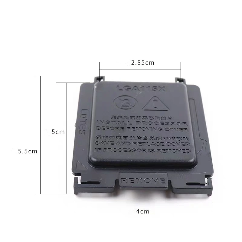 Placa Mãe Universal 100 p para Cpu Capa Preta de Proteção de Cpu com Pino de Proteção para Lga1155 1156 1150 1151 i3 i5 i7 - Imagem 3
