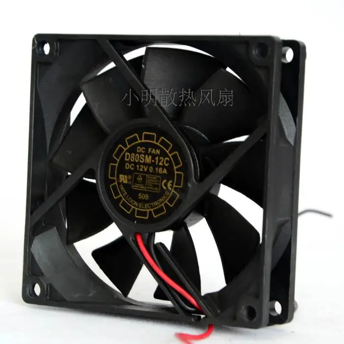 D80Sm-12C 12V 0.16A 8020 8 см защиты электродвигателя Вентилятор охлаждения