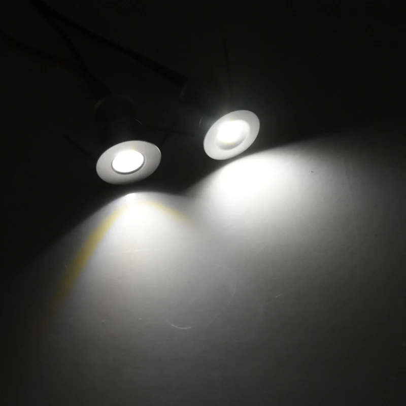 1W Mini LED Downlight 12V RGB Dimmable Spotlight IP65 Staircase Cabinet Light 15mm Bedroom Spot Light Ceiling Downlight 5