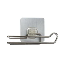 Туалетная рулонная бумага держатель из нержавеющей стали Моющиеся Многоразовые приклеиваемые Крючки стойки для хранения в ванной, на кухне аксессуары дропшиппинг