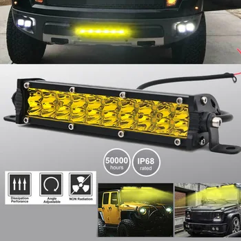 

LED light bar Work Light DC 9-32V New LED Fog Light Off-Road 60W Yellow High quality