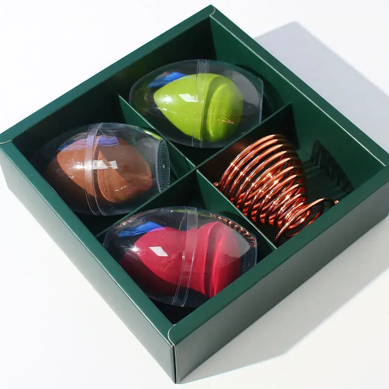 Горячая 3+ 1 косметический слоеный набор пудры Гладкий женский макияж основа губка Красота Макияж инструменты аксессуары