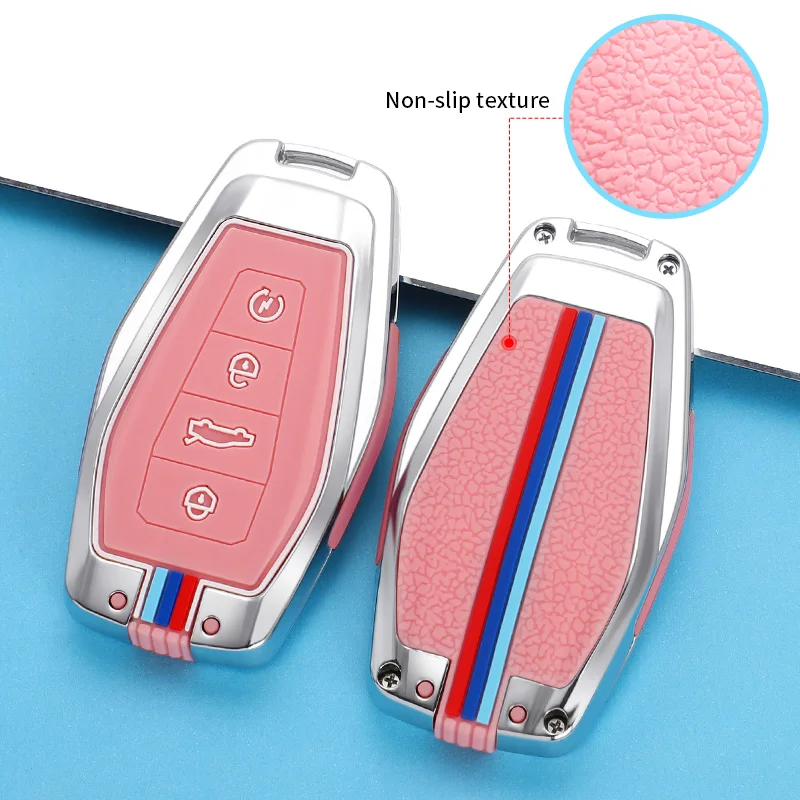 Copertura completa della cassa chiave dell'automobile in lega di zinco per Geely Coolray 2019-2020 Atlas Boyue NL3 Emgrand X7 EX7 SUV GT GC9 Borui accessori auto - H8e470f32d55941a1af7f7fbd64d9168dw