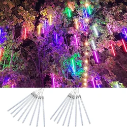 Outdoor Meteor Shower Decoration Light Christmas New Year Home Garden LED Waterproof String Light 50 cm 8Tube Garland Tree Light