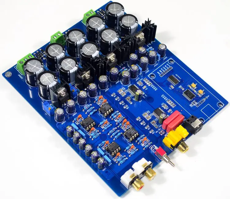 Assemled Dual Chip AK4396VF + AK4113 декодер DAC плата поддержка волоконно-коаксиального входа |