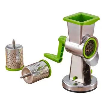 

Rotary Cheese Grater Stainless Steel Suction ,Shredder Grinder Chocolate Drum
