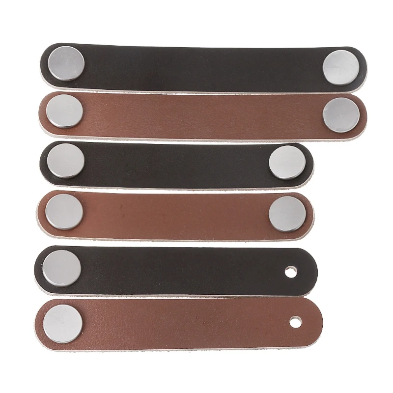 

Cabinet Handle Soft PU Leather Dresser Drawer Door Knobs Pull Furniture Hardware