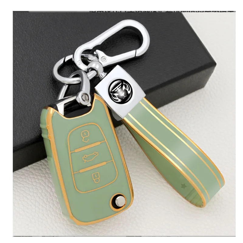 TPU Car Key Case Cover Shell Fob per KIA Rio 3 Soul Optima Ceed K2 K5 Cerato Sportage per Hyundai Elantra Accent i20 i30 ix35 - H8e475098005a42e0baa36838ee002924R
