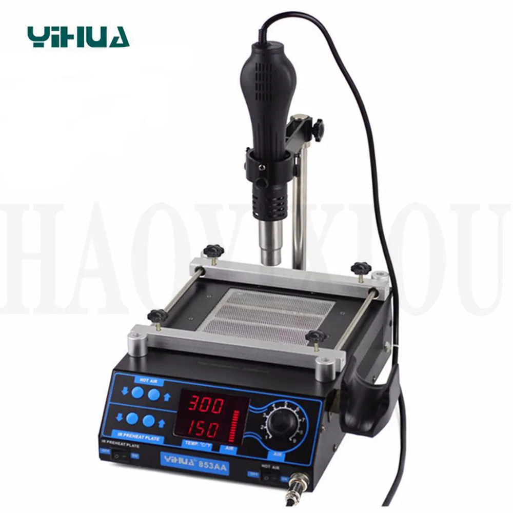 Паяльная станция YIHUA 853AA регулируемая электронная инфракрасная паяльная с жк