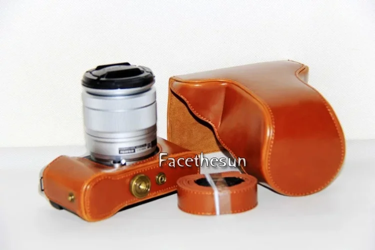 PU leather camera bag fuji -18
