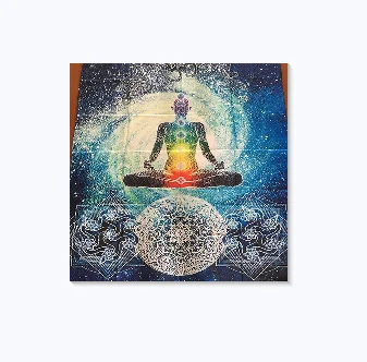 130x148cm Chakras 150 см Длина Таро Обрядовая ткань Таро скатерть для игры гобелен Божья рука семь чакр алтарь ткань Таро ведьма Луна Йога - Цвет: 130x148cm Chakras