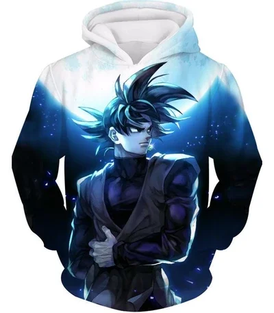 DRAGON BALL Z толстовки Повседневный стиль Одежда для женщин/мужчин самый красивый большой злодей Супер Saiyan Роза Гоку черный пуловер с капюшоном