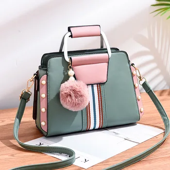 

BelaBolso Plaid Pattern Handbags Women Leather Purse and Handbag Female Tassel Shoulder Bag Women Crossbody Bag