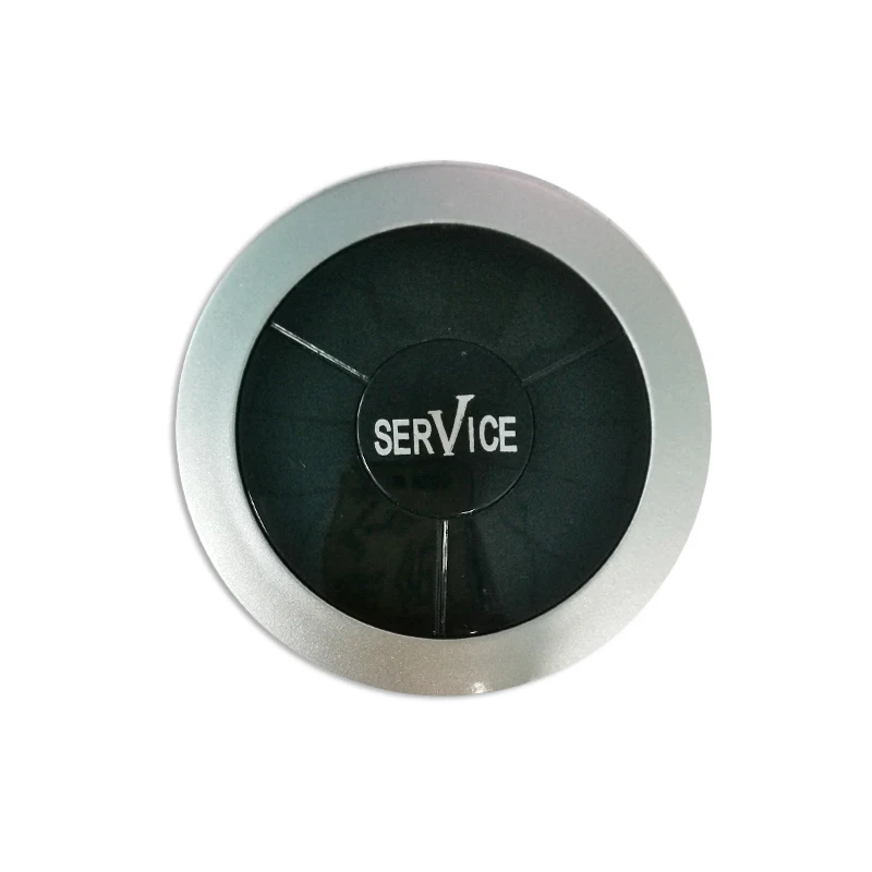 Банковская система вызова с модным белым черным беспроводным официантом пейджер система вызова часы и кнопка вызова обслуживания - Цвет: 1 Button