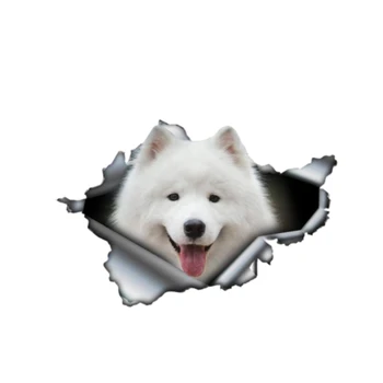 

Funny Samoyed 3D Pet Car Sticker Accessories Vinyl Decal PVC 13cm x 9cm for Motorcycle