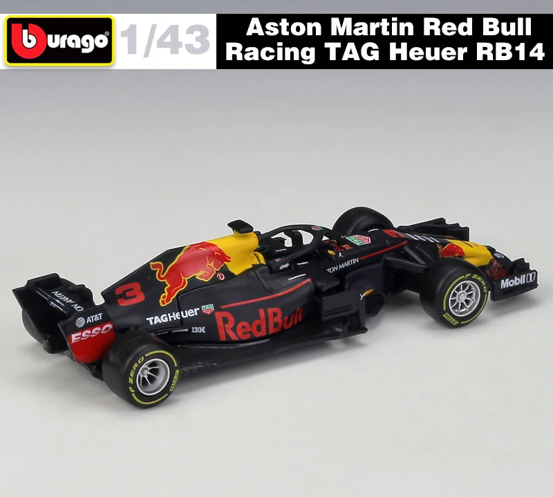 Литой Автомобиль Bburago 1:43 Red Bull Racing F1 модель автомобиля RB15 и 14 13 Infiniti гоночная из