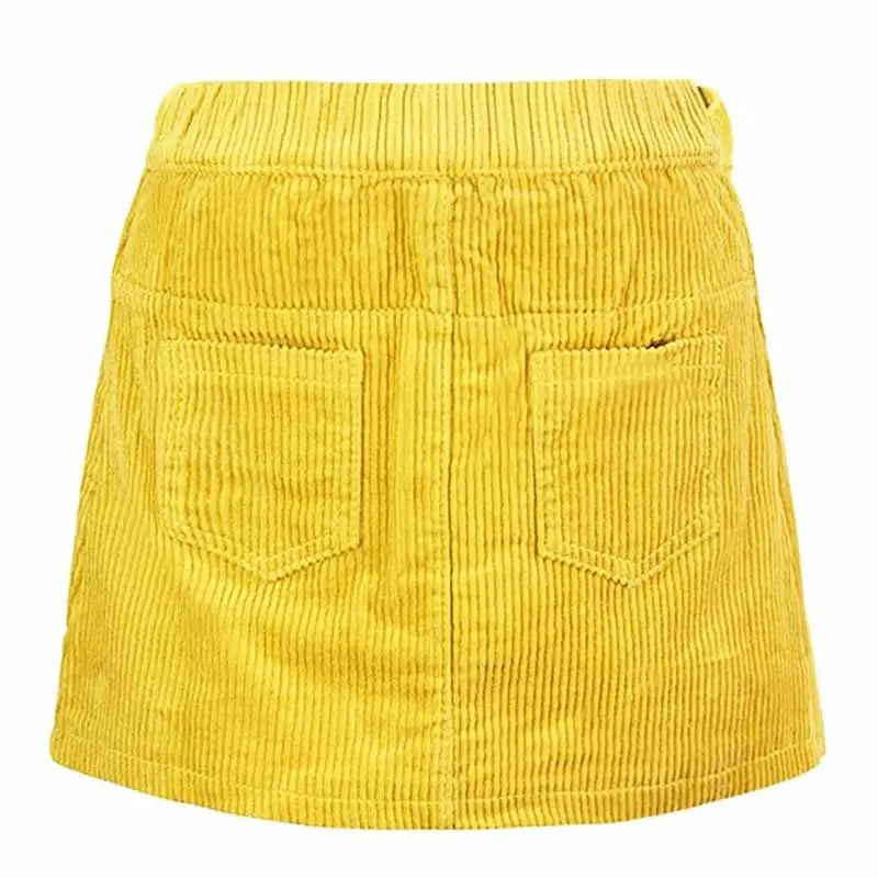 Babyinstar Fashion Corduroy Casual Skirts for Girls Button DesignHip Skirt Kid's Outfits Toddler Skirt Baby Girls Clothing