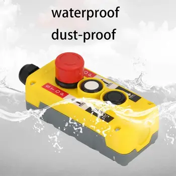 

Waterproof Industrial Push Button Switch Emergency Stop for Electric Crane Hoist Pendant Control Station