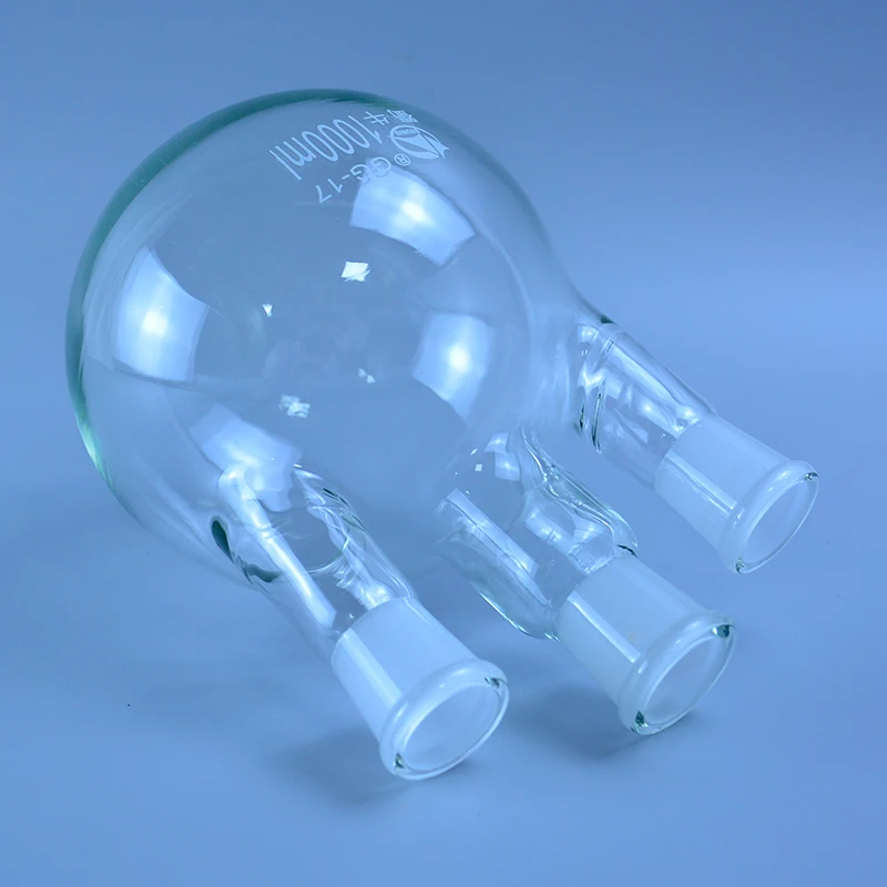 24/29 three-necked round-bottom flask Flask round bottom with three necks 50/100/250/500/1000ml/2000ml Laboratory glass bottle
