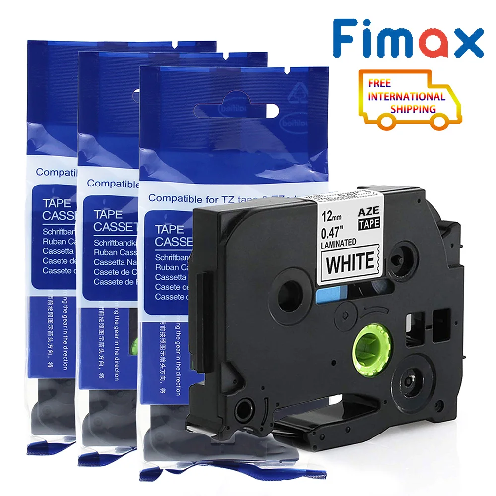 Fimax 3 шт. TZe-231Compatible для принтера Brother p touch ленты TZ-231 P-touch этикетки TZe231 Borther