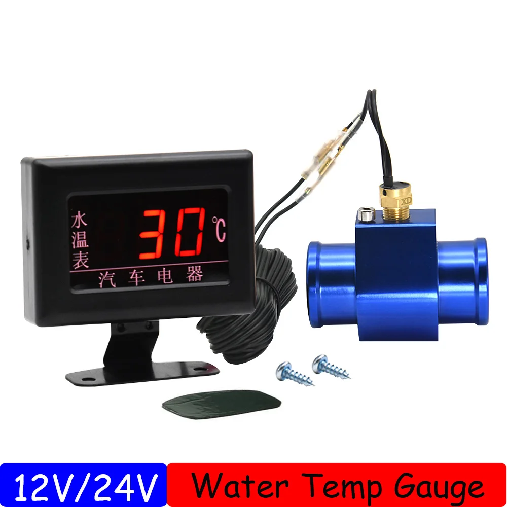 Digital Water Temperature Gauges with Water Temperature Sensor 1/8NPT