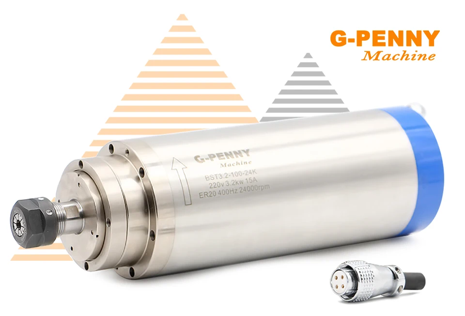 CNC 3.2kw ER20 с водяным охлаждением шпиндель рабочий 3.0kw обновленный мотор шпинделя водяного охлаждения для фрезерного станка с ЧПУ гравировальный станок