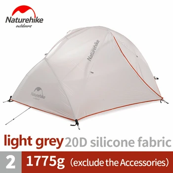 

Naturehike Tent Upgraded Star River Camping Tent Ultralight 2 Person 4 Season 20D Silicone Camp Tent Tourist Tents With Free Mat